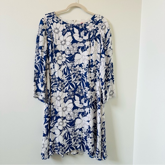 Brooks Brothers Red Fleece blue and white dress size 14 - Picture 1 of 11